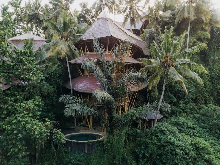 Temple House 3Bds Eco Bamboo House Pool River View Bringkit ภายนอก รูปภาพ
