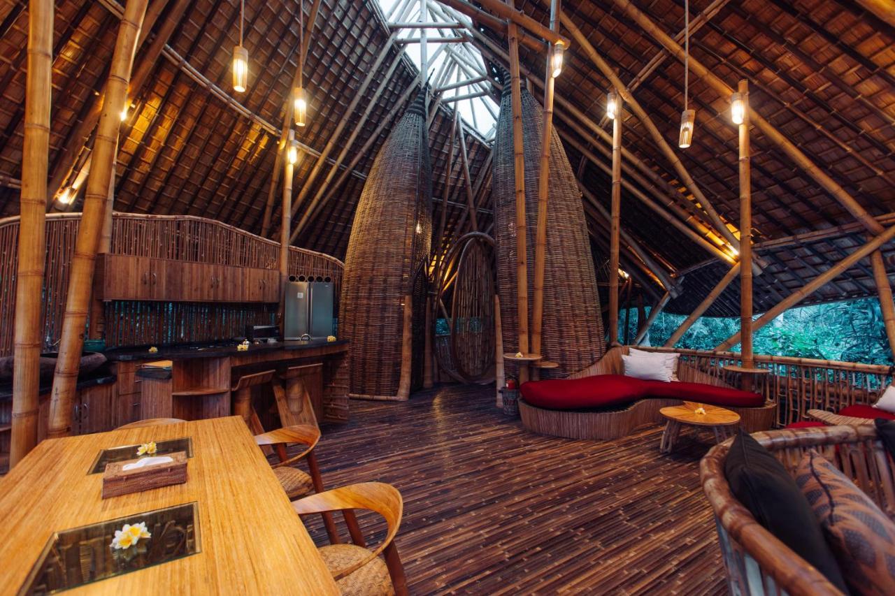 Temple House 3Bds Eco Bamboo House Pool River View Bringkit ภายนอก รูปภาพ