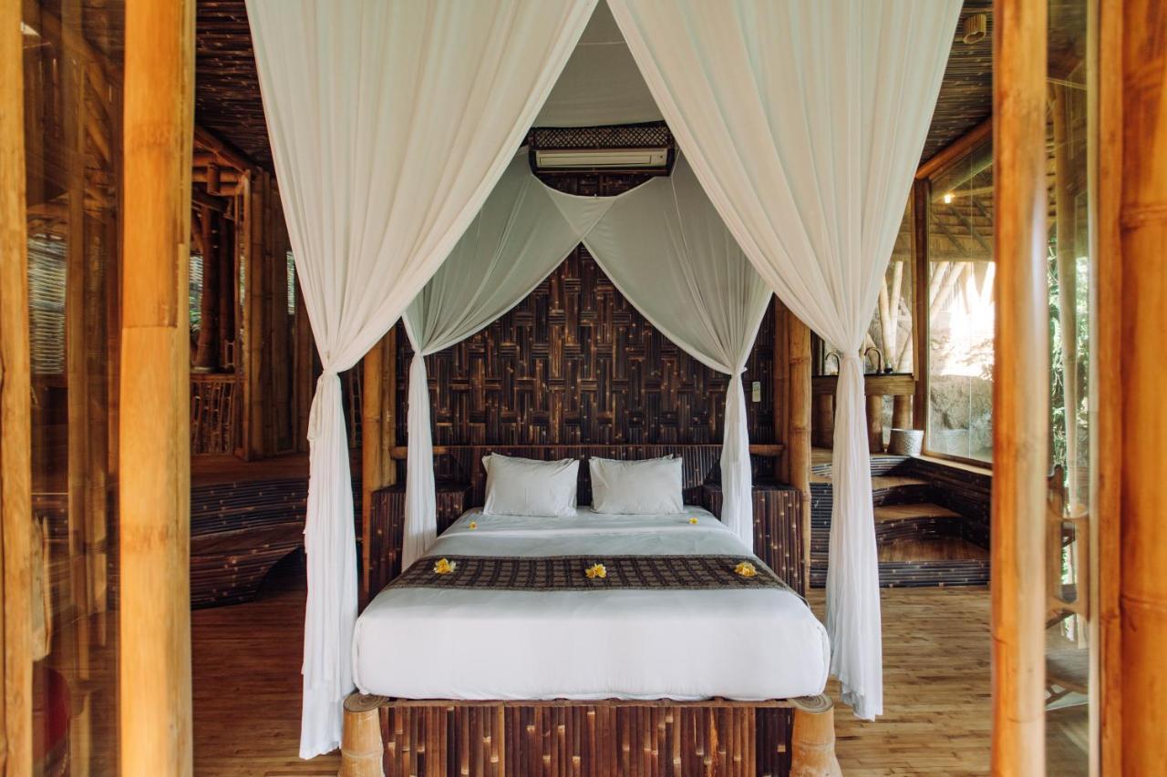 Temple House 3Bds Eco Bamboo House Pool River View Bringkit ภายนอก รูปภาพ