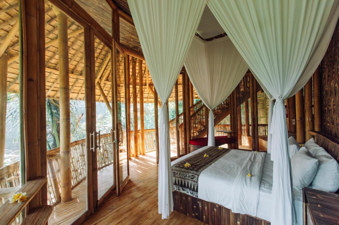 Temple House 3Bds Eco Bamboo House Pool River View Bringkit ภายนอก รูปภาพ