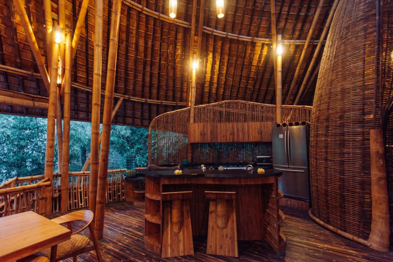 Temple House 3Bds Eco Bamboo House Pool River View Bringkit ภายนอก รูปภาพ